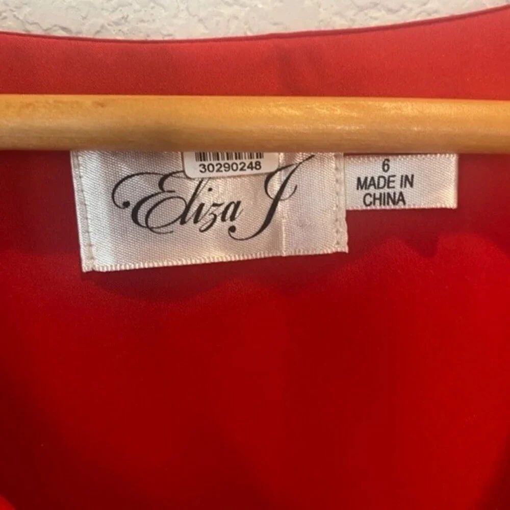 Eliza J Red Shift Dress - Size 6 - EUC